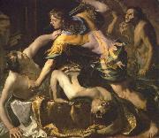 Bernardino Mei Orestes slaying Aegisthus and Clytemnestra Spain oil painting artist